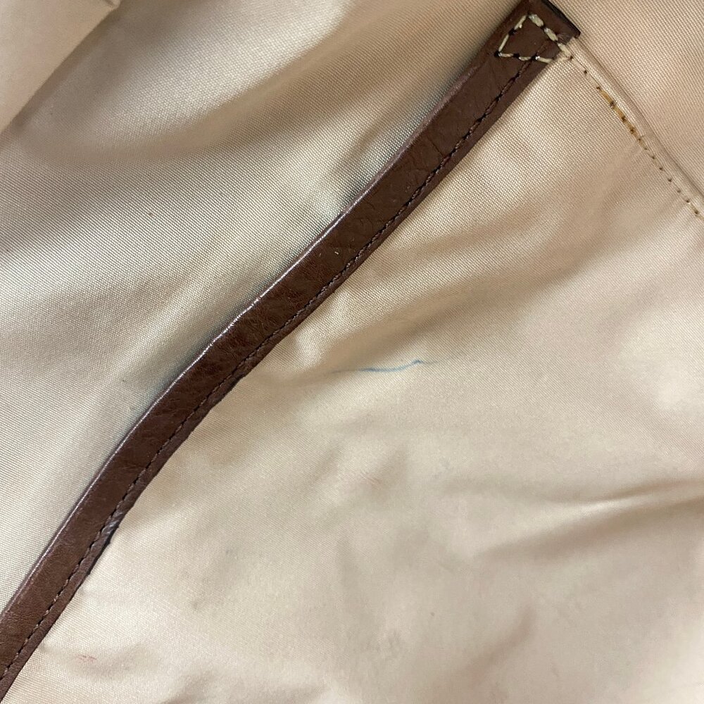 Cole Haan Sierra Lasercut Brown Leather Shoulder Bag Boho - Picture 11 of 16